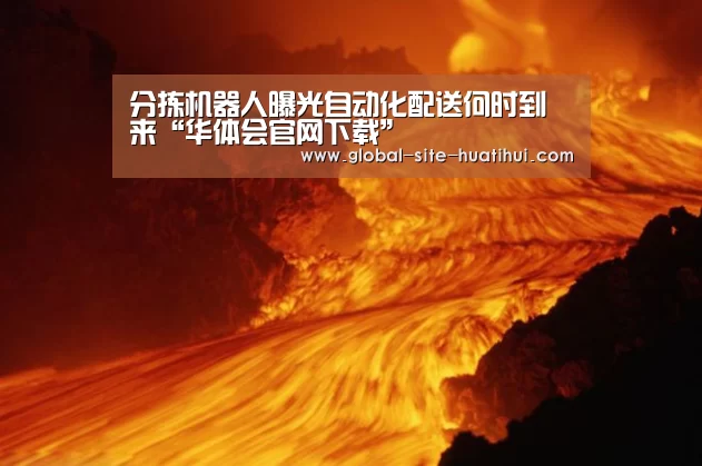 分拣机器人曝光自动化配送何时到来“华体会官网下载”(图2) 华体会官方网站入口